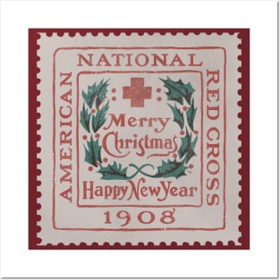 Christmas Stamp - 1908 Posters and Art